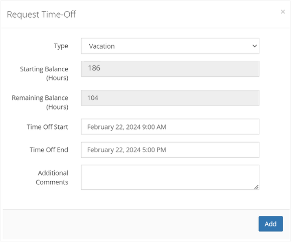Introducing Balance Tracking for InStaff Time-Off Requests